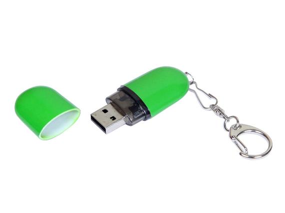 USB 2.0- флешка промо на 4 Гб каплевидной формы