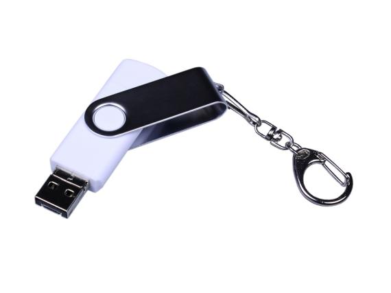 USB 2.0/micro USB/Type-C- флешка на 16 Гб c поворотным механизмом