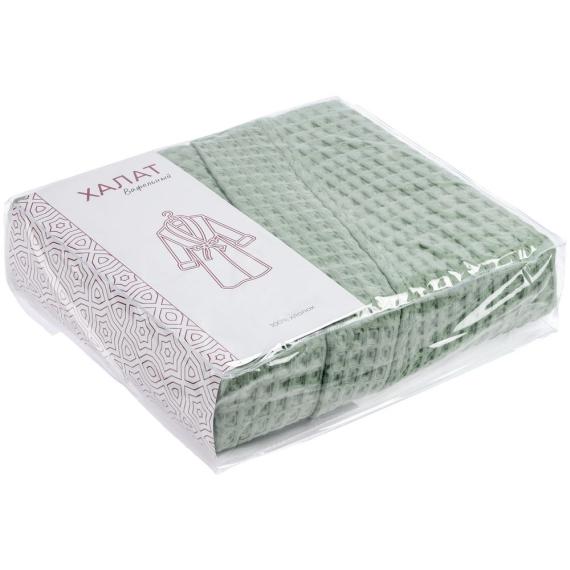 Халат вафельный женский Boho Kimono, зеленая мята, размер M (44-46)