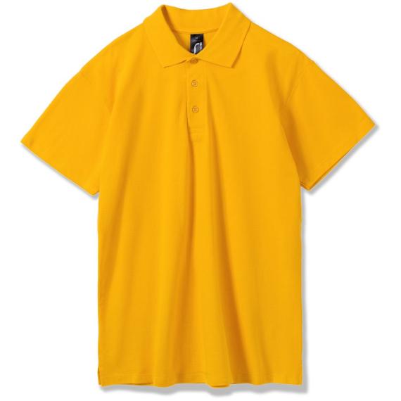 Рубашка поло мужская Summer 170 желтая, размер XL