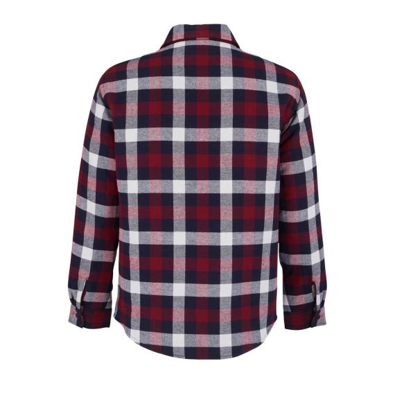 Куртка-рубашка оверсайз унисекс Noah, бордовая, размер 3 (3XL/4XL)