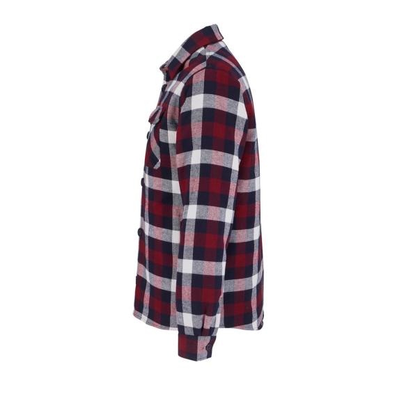 Куртка-рубашка оверсайз унисекс Noah, бордовая, размер 2 (XL/XXL)