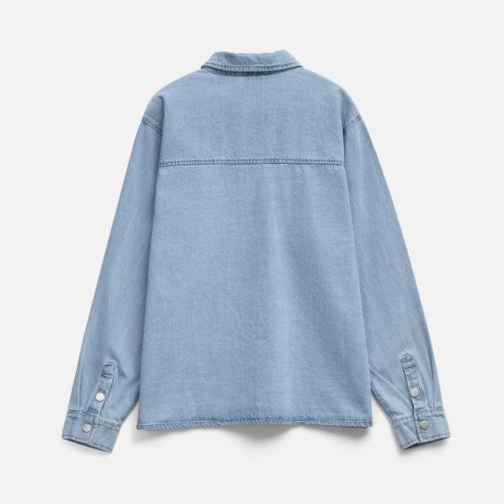 Куртка джинсовая O3, голубая, размер M/L