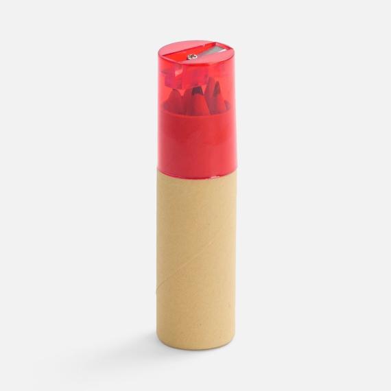 Набор карандашей Pencilvania Office с точилкой, красный