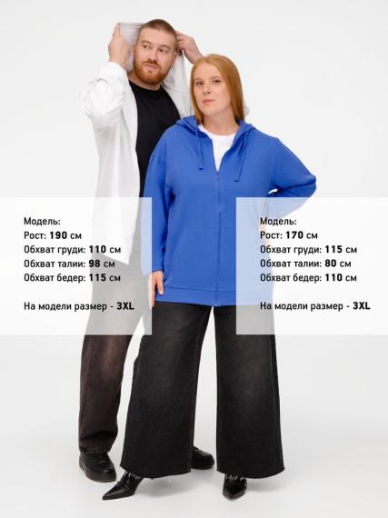 Толстовка на молнии с капюшоном Siverga 2.0, белая, размер 4XL