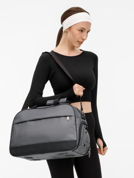 Спортивная сумка Atlantes, серая с черным