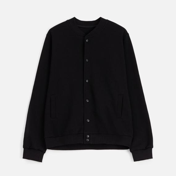 Бомбер унисекс Nuppu, черный, размер S