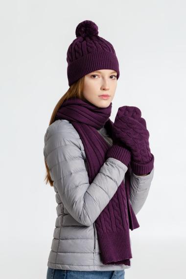 Варежки Heat Trick, баклажановые, размер L/XL