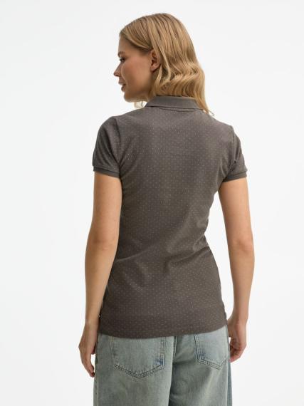 Рубашка поло женская Brandy Women темно-серый с белым, размер XS