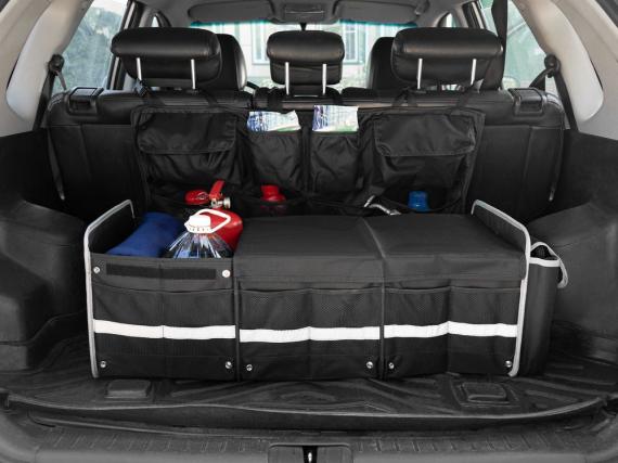 Органайзер в багажник с сумкой-холодильником Arranger, черный с серым