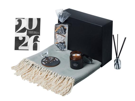 Подарочный набор «Re:Still» с пледом, свечой и диффузором
