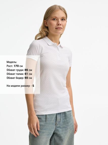 Рубашка поло женская Brandy Women белый/темно-синий, размер M