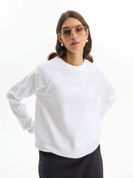 Свитшот унисекс Space, белый, размер L