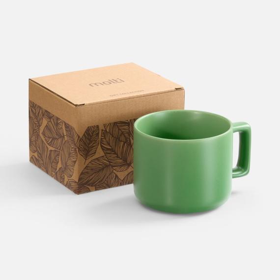Чашка Jumbo в коробке матовая, зеленая