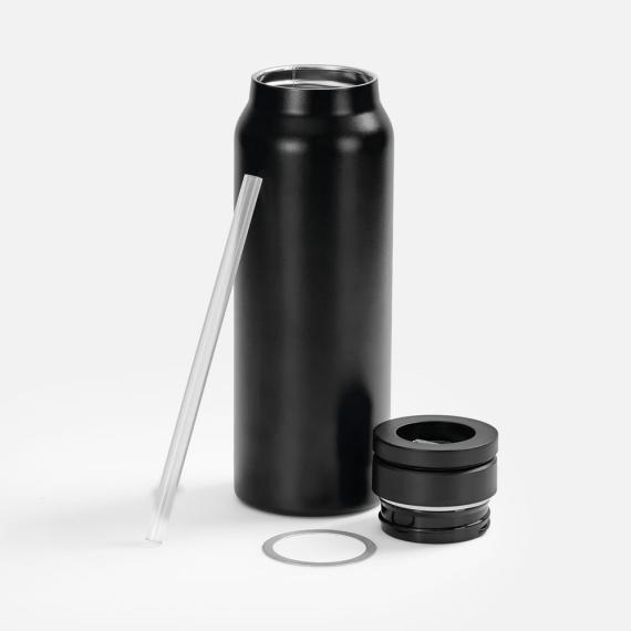 Термобутылка Magnus с магнитным держателем для телефона, черная