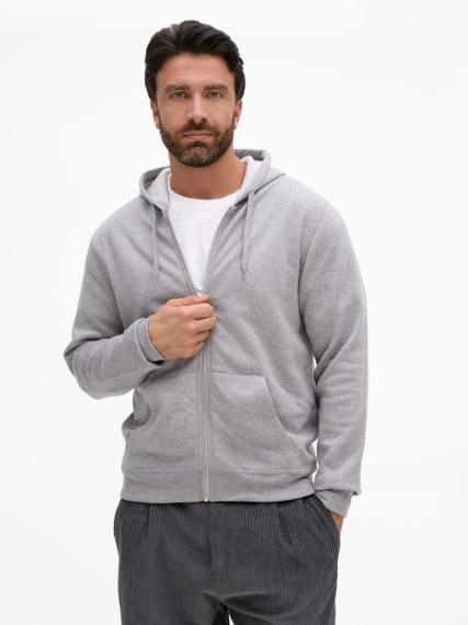 Толстовка унисекс Stone серый меланж, размер XS