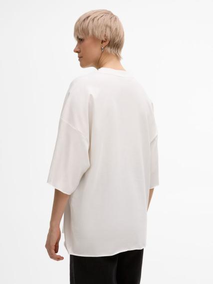 Футболка унисекс T1, молочно-белая, размер XL/XXL