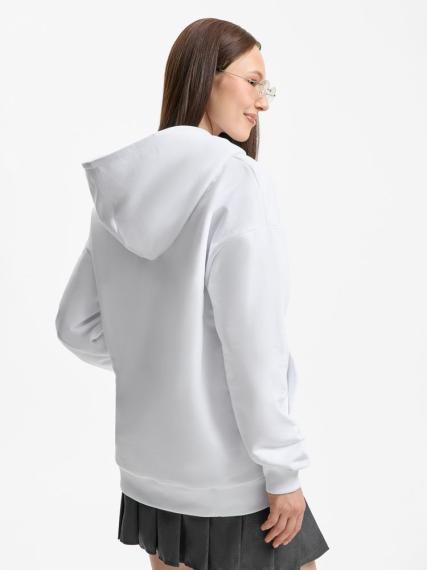 Толстовка унисекс оверсайз Sartoro, белая, размер XS/S