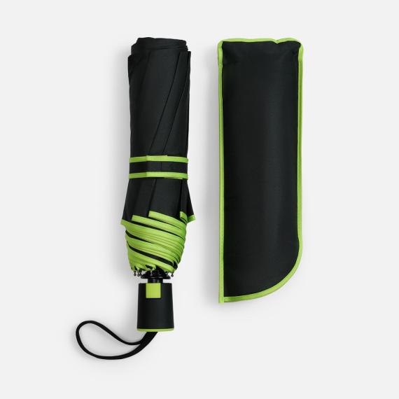 Зонт складной Edgeline, зеленое яблоко