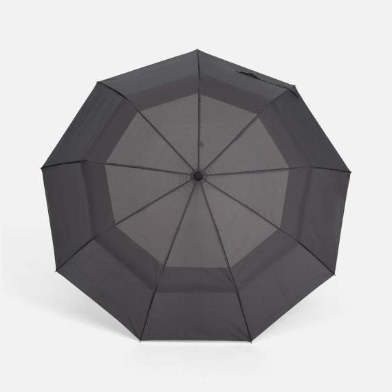 Складной зонт Dome Double с двойным куполом, серый