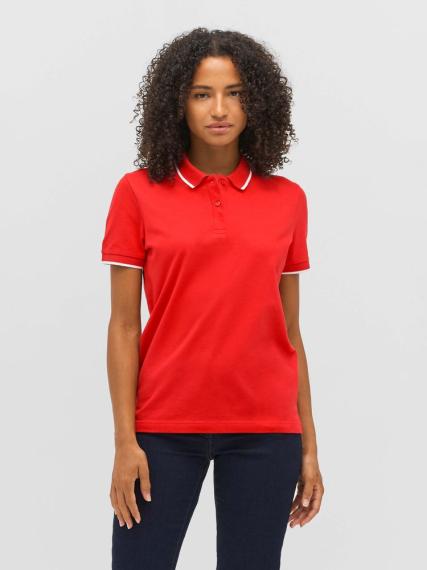 Рубашка поло унисекс Palermo, ярко-синяя с белым, размер XS