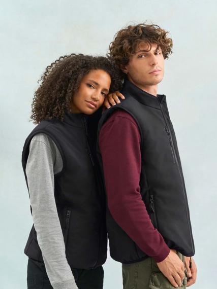 Жилет софтшелл унисекс Falcon BW, черный, размер XS