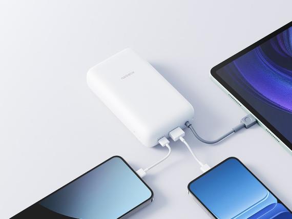 Внешний аккумулятор с встроенным кабелем Xiaomi Power Bank (Integrated Cable), 20000 мАч