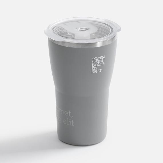 Термостакан Sapporo без логотипа, серый