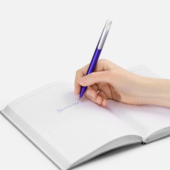 Ручка шариковая Pin Silver, фиолетовый металлик