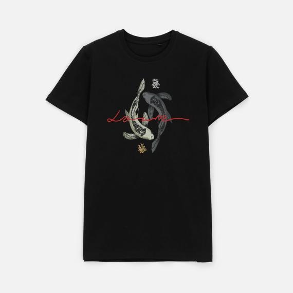 Футболка мужская T-bolka Stretch, черная, размер M