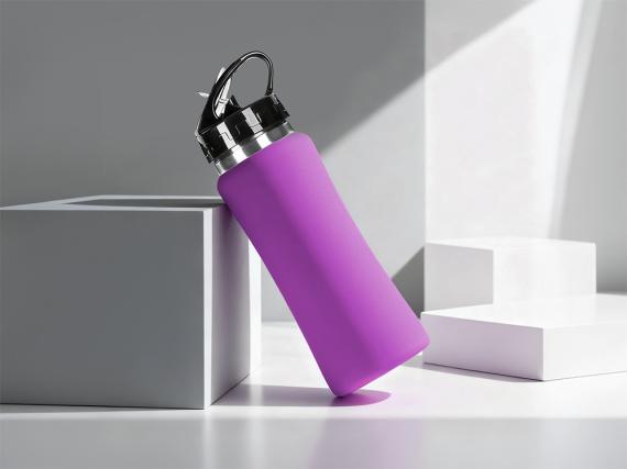 Бутылка для воды "Bottle C1", сталь, soft touch, 600 мл